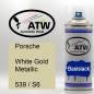 Preview: Porsche, White Gold Metallic, 539 / S6: 400ml Sprühdose, von ATW Autoteile West.